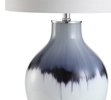 Mia 27" Glass/Metal LED Table Lamp - JONATHAN Y